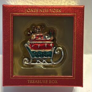 Jones New York Santa Express Treasure Trinket Box